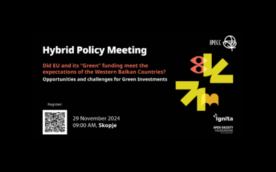 Hybrid Policy Meeting – Did EU and its “Green” funding meet the expectations of the WB Countries?