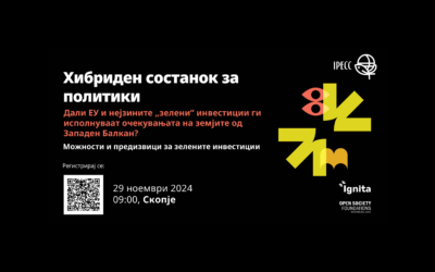 Хибриден состанок за политики – Дали ЕУ и нејзините „зелени“ инвестиции ги исполнуваат очекувањата на земјите од Западен Балкан?